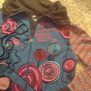 Adore graffiti print jacket