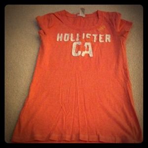 Pumpkin orange Hollister t-shirt