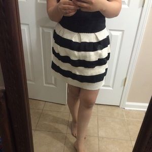 Black and white stripe skirt!