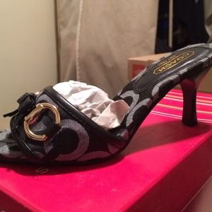 Coach black sandal