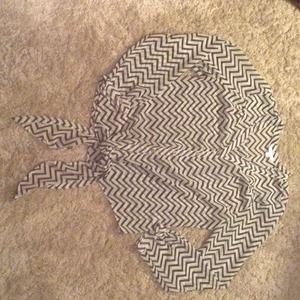 SOLD Charming Charlie's chevron print blouse