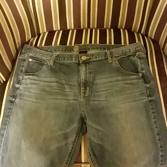 Woman's blue jeans