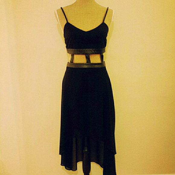   Dresses & Skirts - PRICE DROP! Sexy HI-LO cut out black  dress