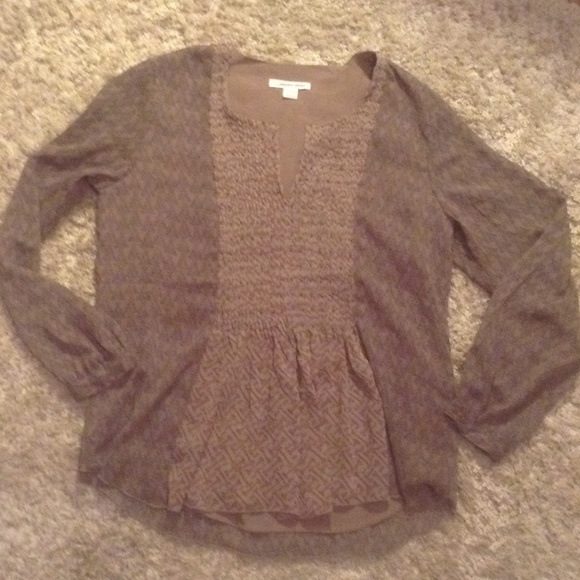 Coldwater Creek Taupe blouse