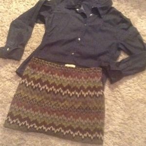 Sang Souci chevron print skirt