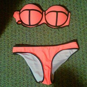 Triangl orange bikini dupe