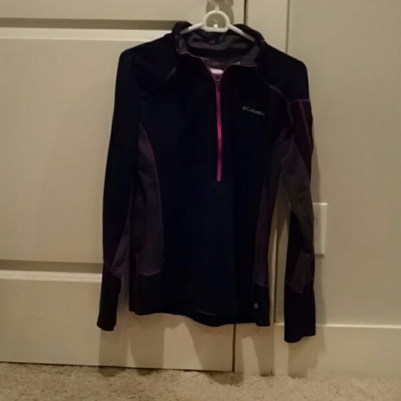 Columbia omniheat halfzip pullover in black