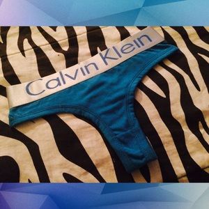 Never worn! - Calvin Klein blue thong