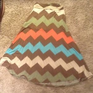 SOLD Final Touch Chevron print skirt