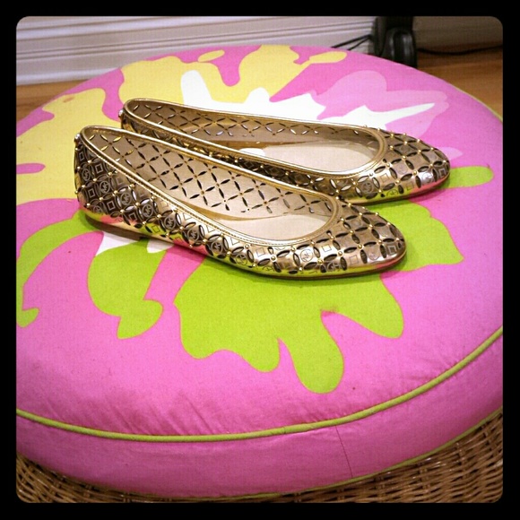 Michael Kors Gold Flats