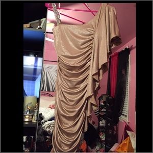 Champagne formal dress