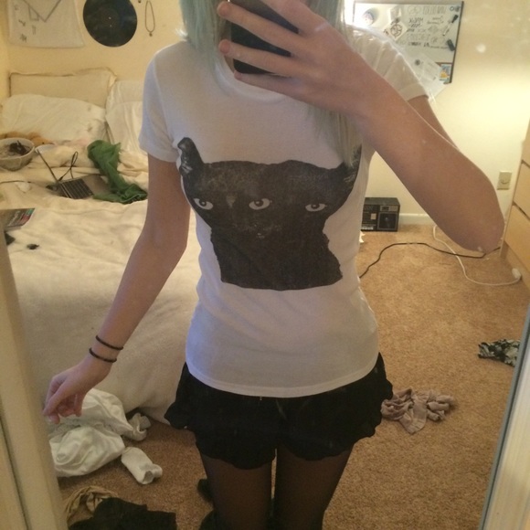 🌸TRADED🌸 RARE double cat shirt - Picture 4 of 4