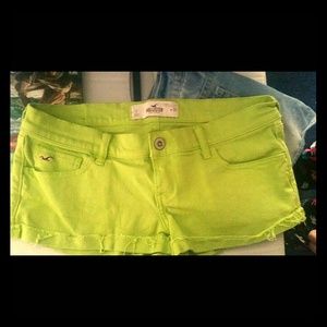 Hollister Lime Green Shorts!!!!