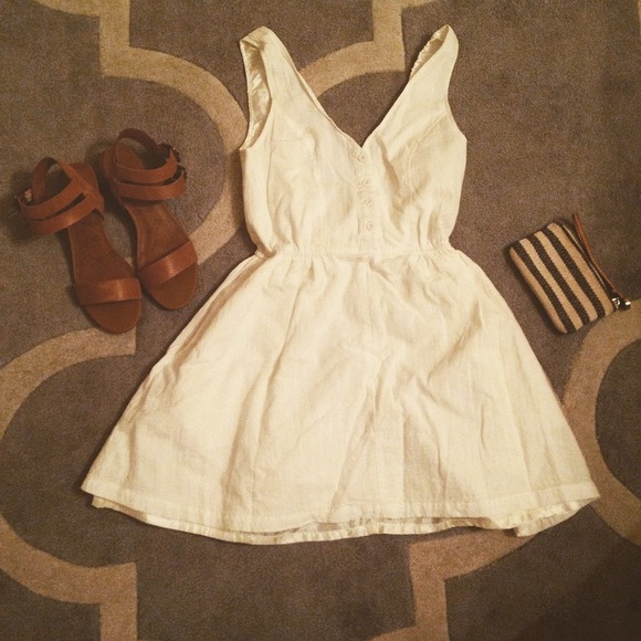 Cutout White dress
