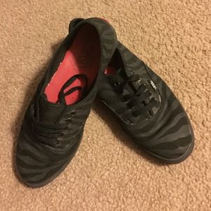Blk/Blk Zebra VANS! Exc. Condtion