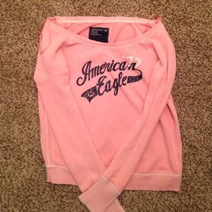 Pink, American eagle sweater!