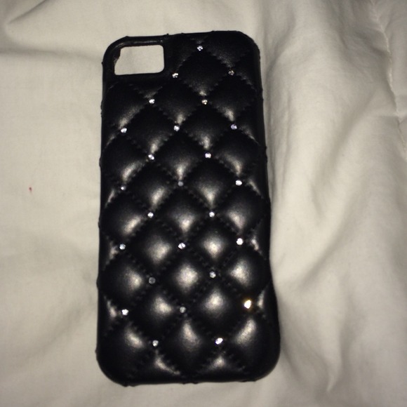 iPhone 5s Swarovski crystal and leather case