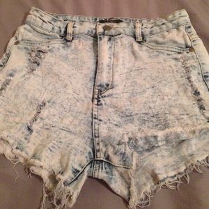 High waisted shorts