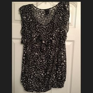Black and white, size L, Ann Taylor top