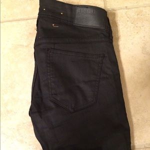 Zara Black Wax Skinny Jean