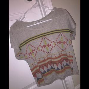 *RARE* forever 21 tribal crop top.