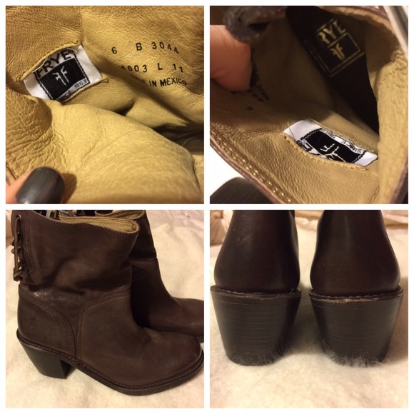 SOLD Frye Brown Ankle Boots - Picture 4 of 4