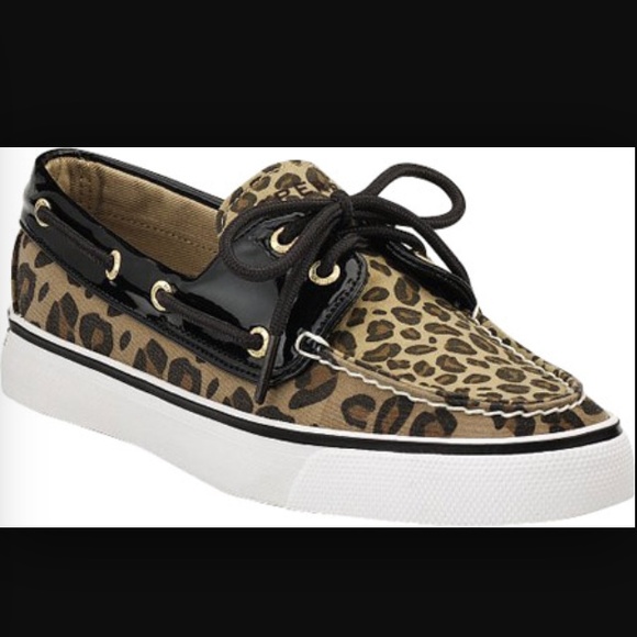 Cheetah and Patent leather Sperrys