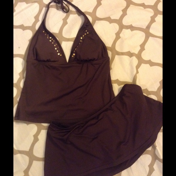 Daisy Fuentes Brown Adorable 2piece