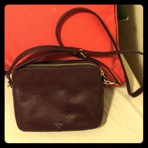Fossil Sydney cross body in raisin