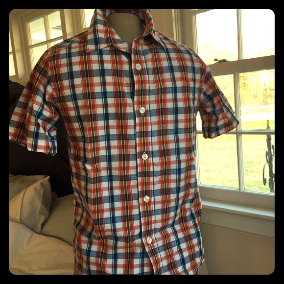 Shortsleeve buttondown shirt polo men boys