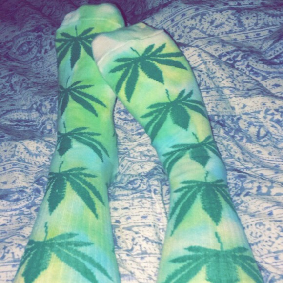 Tye Dye weed socks.