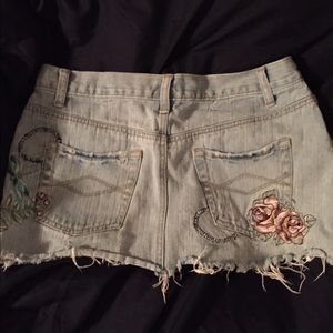 Denim mini skirt