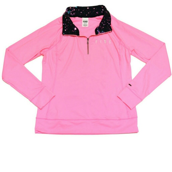 NWOT VS pink galaxy half zip :)