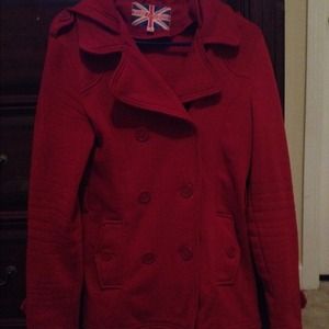 Red Pea Coat
