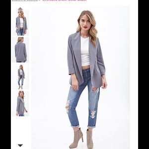Oversized Shawl Collar Blazer