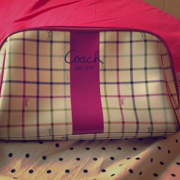 Coach makeup bag