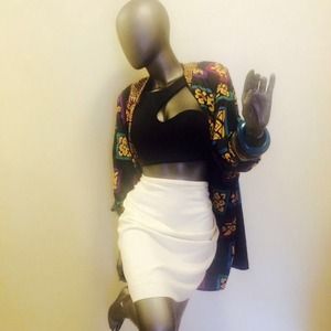 Oversized tribal blazer / jacket /overlay
