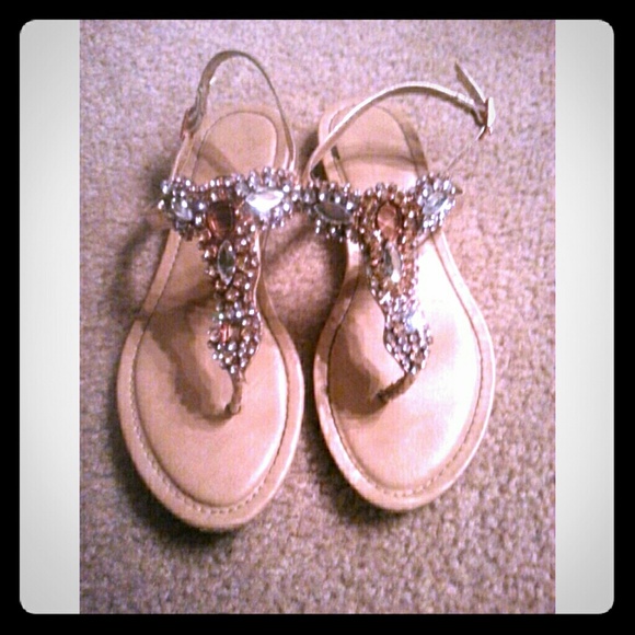 Rhinestone flip flops - Picture 1 of 4