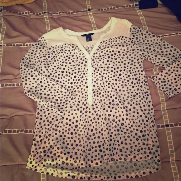 H&M polka dotted blouse