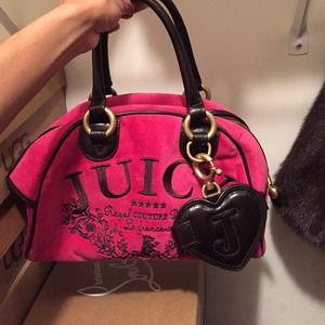 Juicy Couture Hot Pink & brown purse
