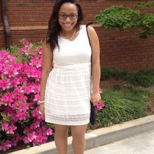 Off- White Lace Summer Dress