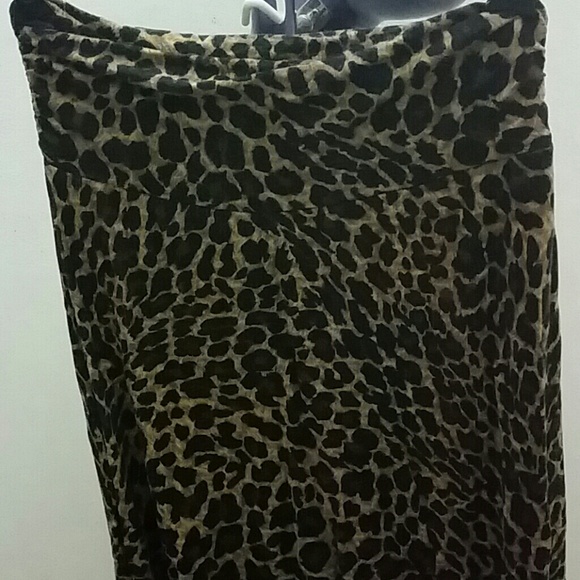 Animal print stretch maxi skirt - Picture 1 of 2