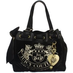 Black velour Juicy Couture Daydreamer!