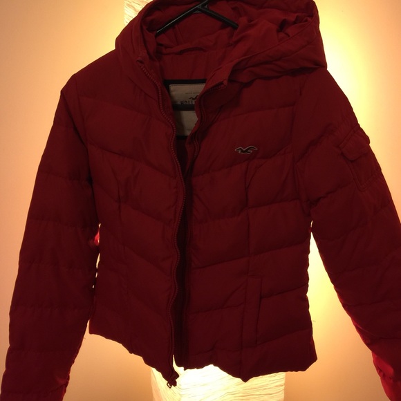 Hollister red coat