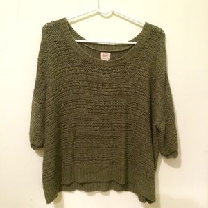 Olive Cropped Sweater