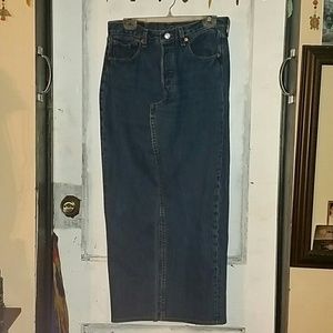 Levi's jean  long skirt
