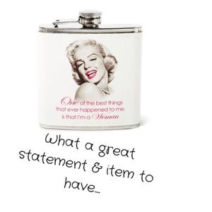 Marilyn Monroe Flask ( 1 Left )