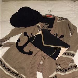 Black and White clutch.