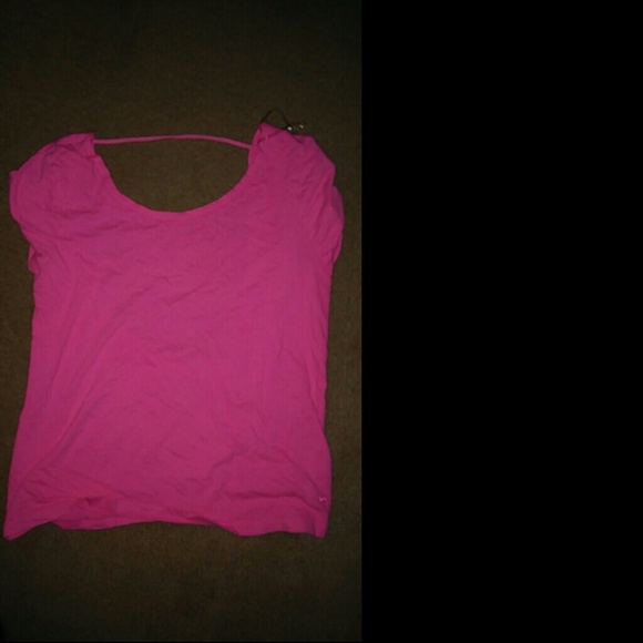 Hot Pink Victoria Secret Drop Back Top