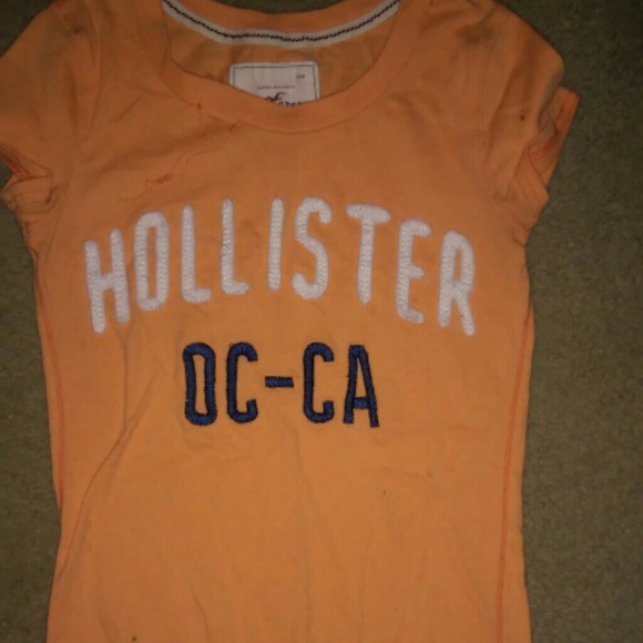 Orange Hollister Top